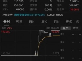 多只场内货币基金午后出现异动，国寿货币ETF等触及涨停板